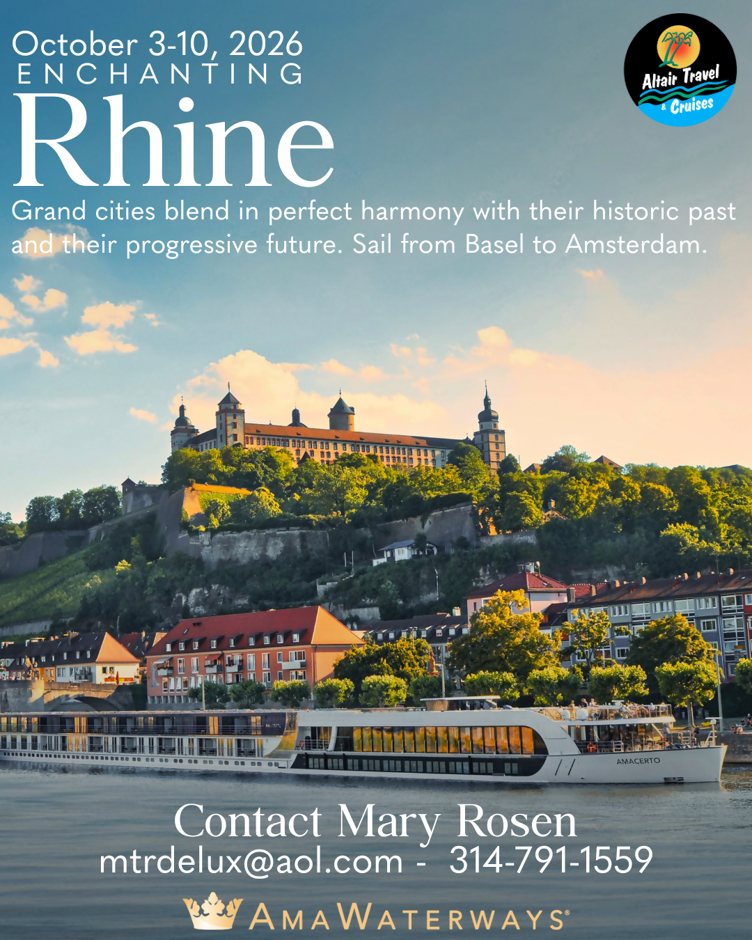 Enchanting Rhine October 3-10, 2026