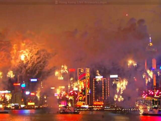 Video: Hong Kong's Chinese New Year Fireworks