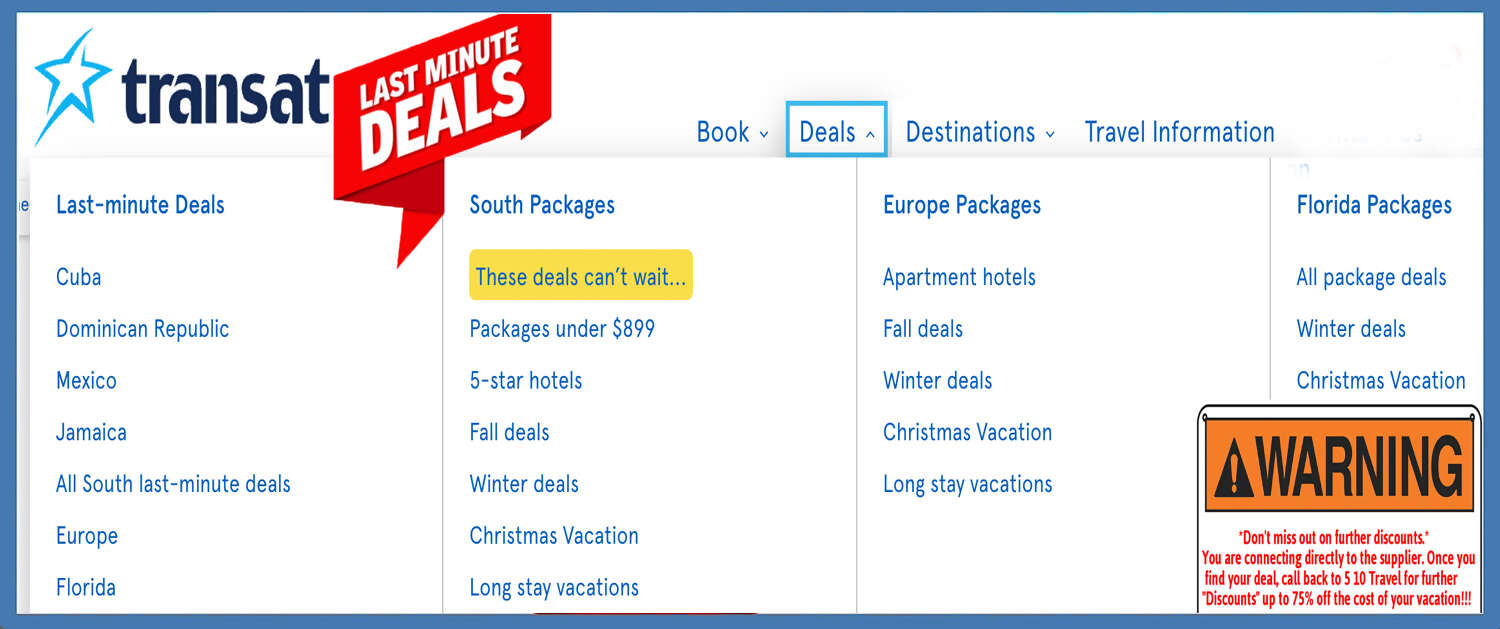 Transat Last Minute Deals