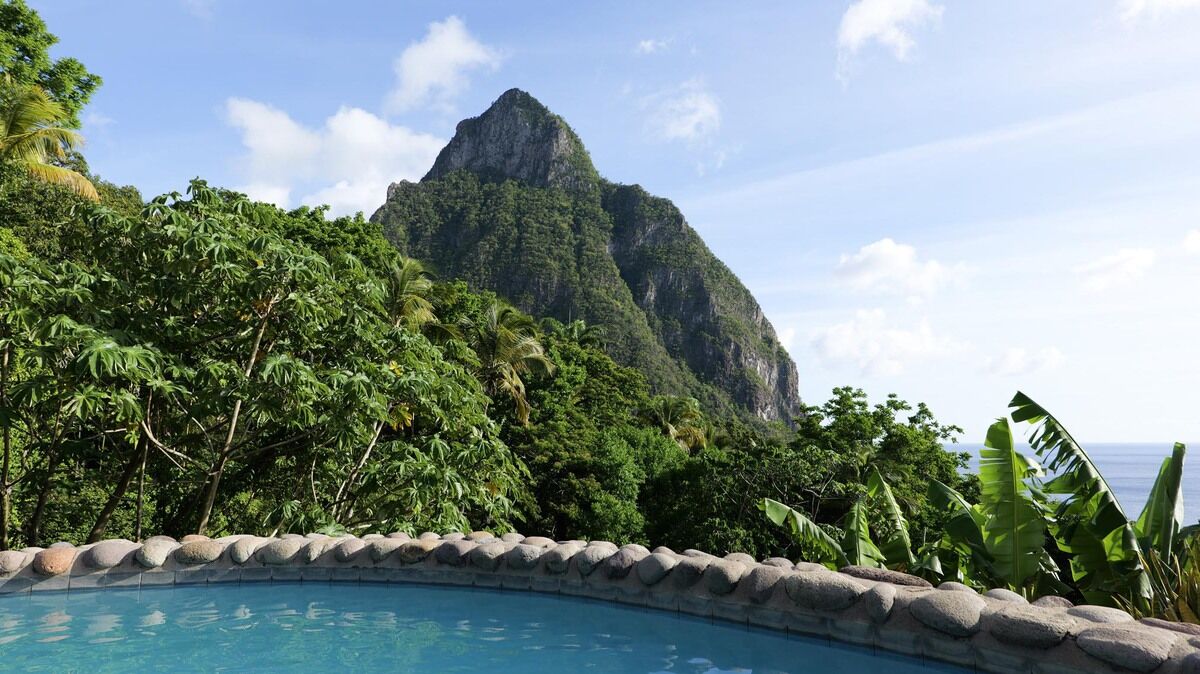 One bedroom Piton Ocean View room