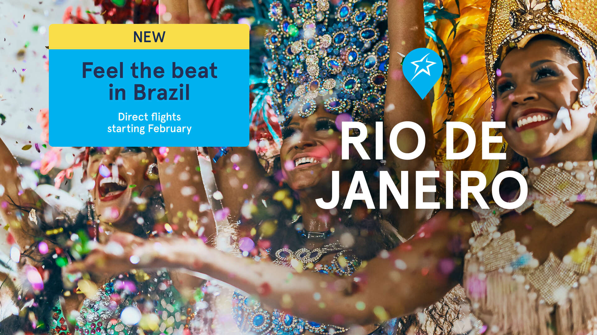 New direct flights to Rio de Janeiro