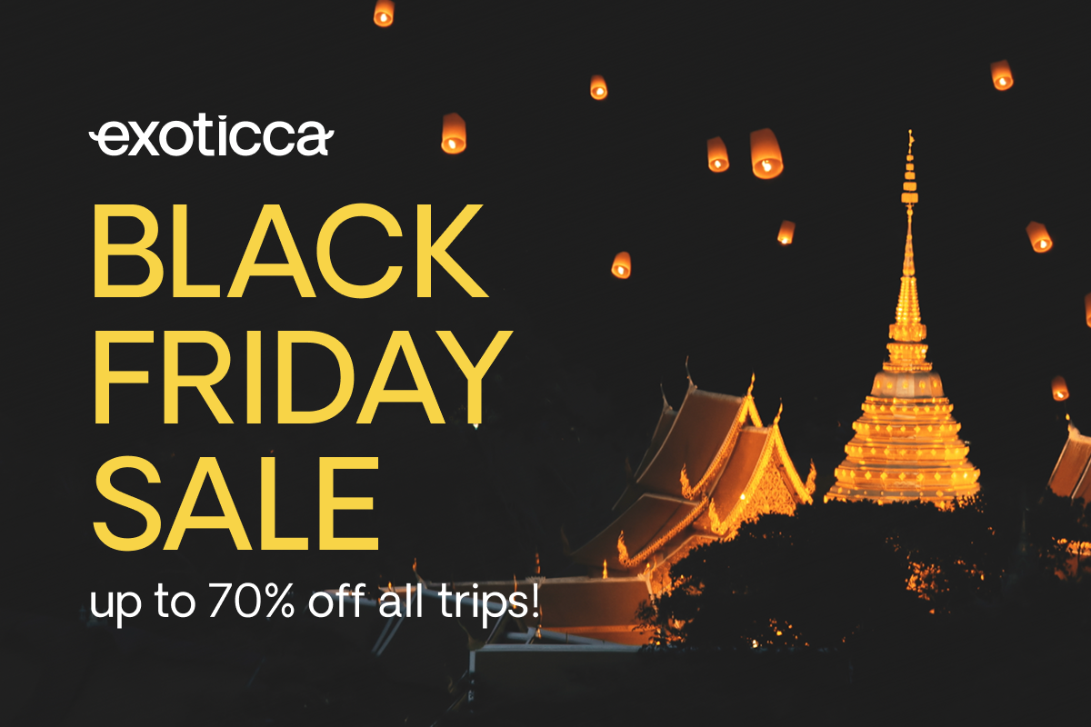 Black Friday arrives early at Exoticca with the lowest prices of 2025