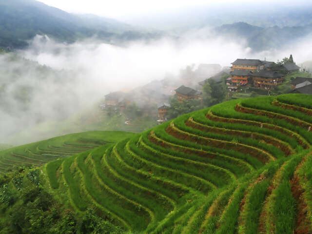 Guilin, China, one of the favorite tourist destinations of the locals