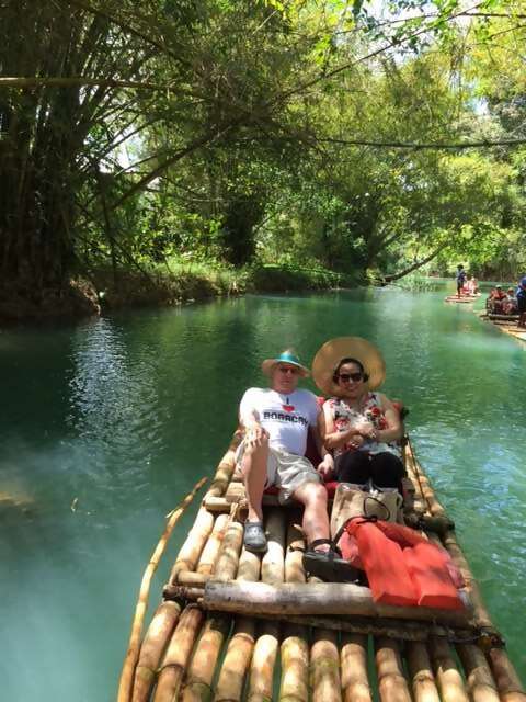 Bamboo rafting in Jamaica