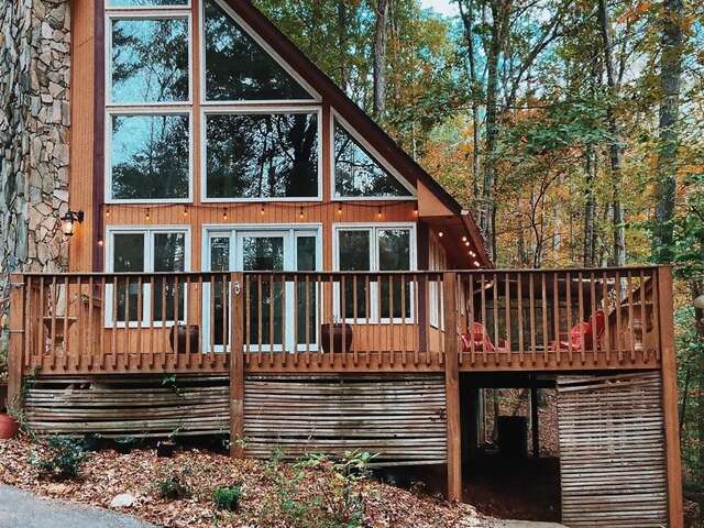 The A in this A-frame is for Anabela, a Superhost who loves giving guests a taste of country living only 12 miles from Durham