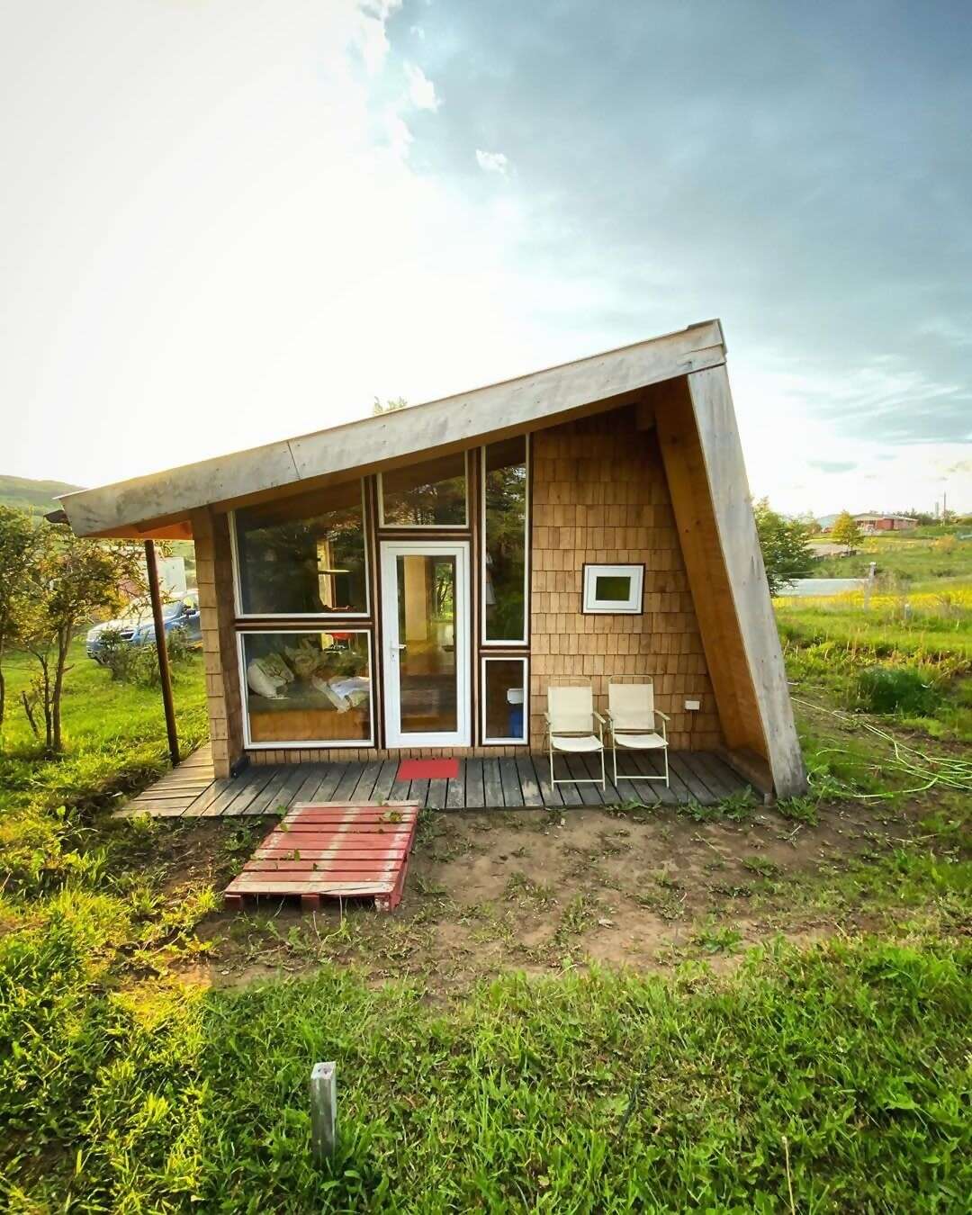 Superhost Gonzalo put his own slant on the tiny home by building this unique little refuge