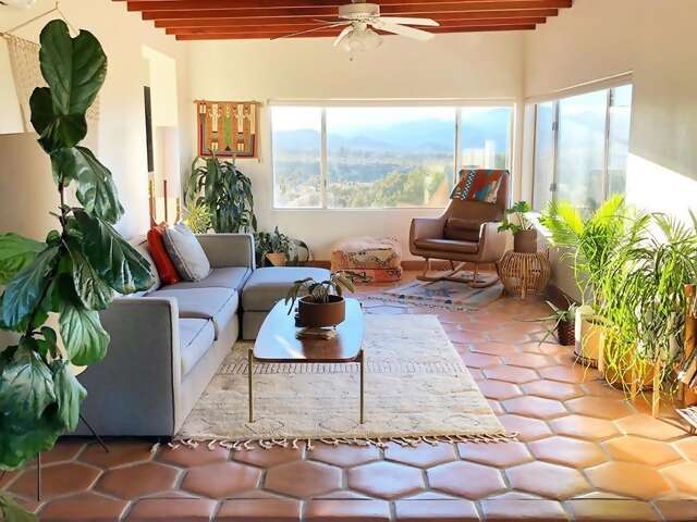 Marlene and Justin’s house may make you want to laze around indoors, but it’s also perfectly located for high-desert adventure