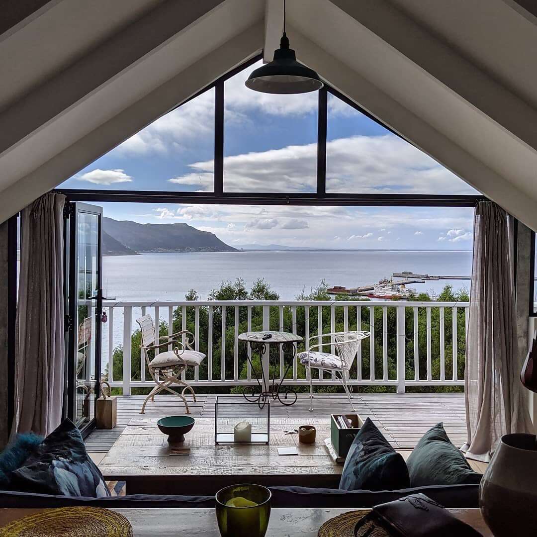 Superhost Vivian’s loft on False Bay is perfectly situated for whale watching or kayaking along the coast