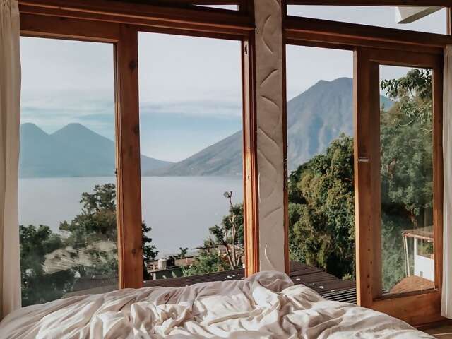 According to a recent guest at Lily’s apartment, morning is the best time to take the kayak out on Lake Atitlán