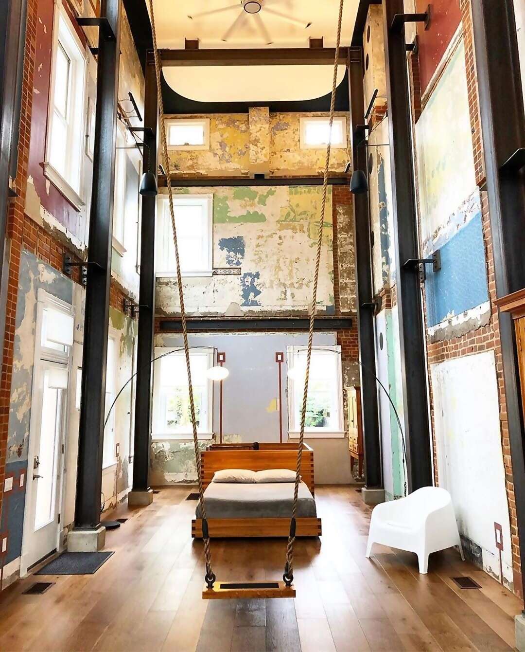 A growing number of artworks grace this partly industrial neighborhood, including one you can live in