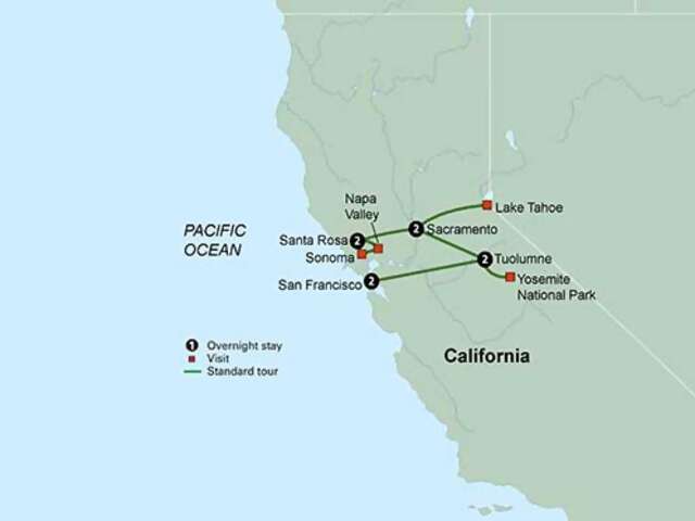 Trains, Wineries & Treasures of Northern California