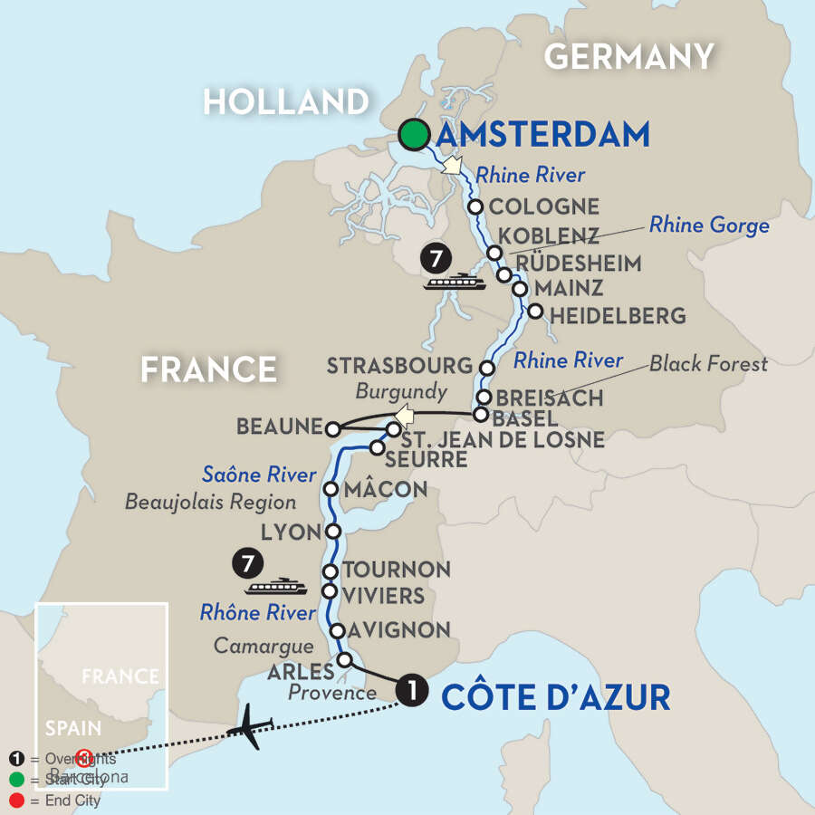 Rhine & Rhône Revealed with Barcelona – Southbound