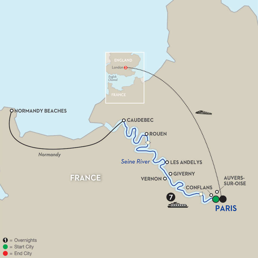 Art & Impressionism Discovery from Paris to Normandy with London