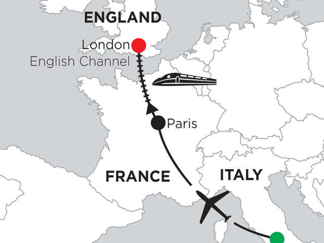 2 Nights Rome, 5 Nights Paris & 4 Nights London