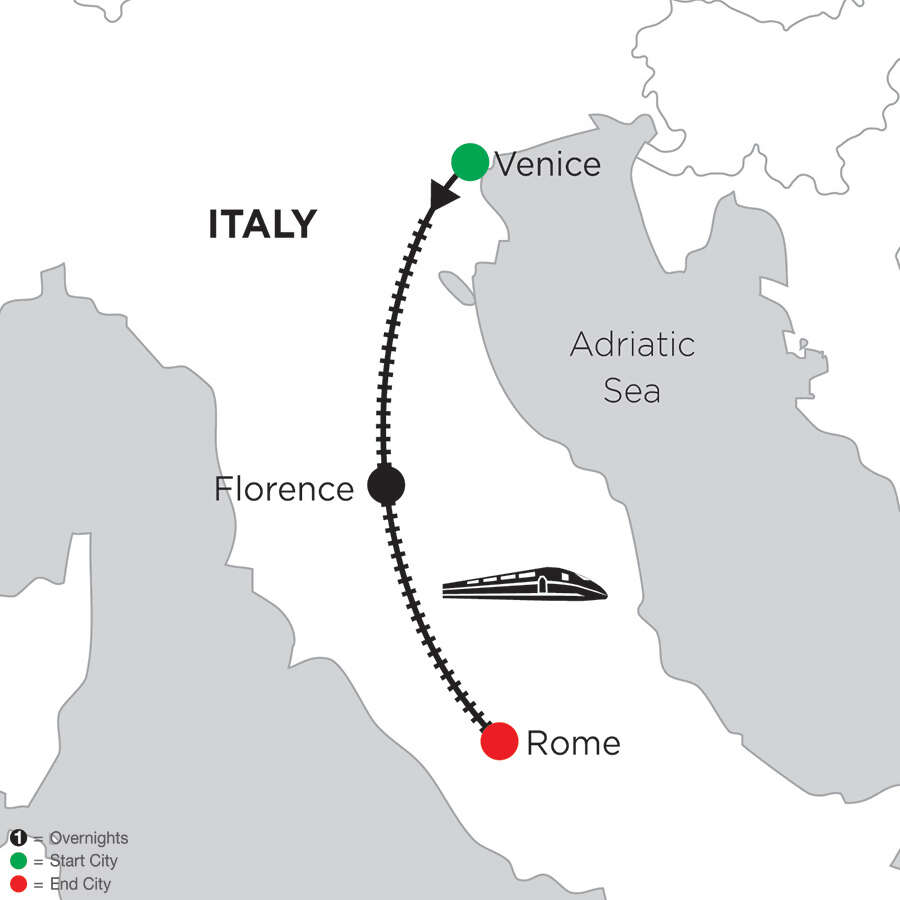 2 Nights Venice, 4 Nights Florence & 4 Nights Rome