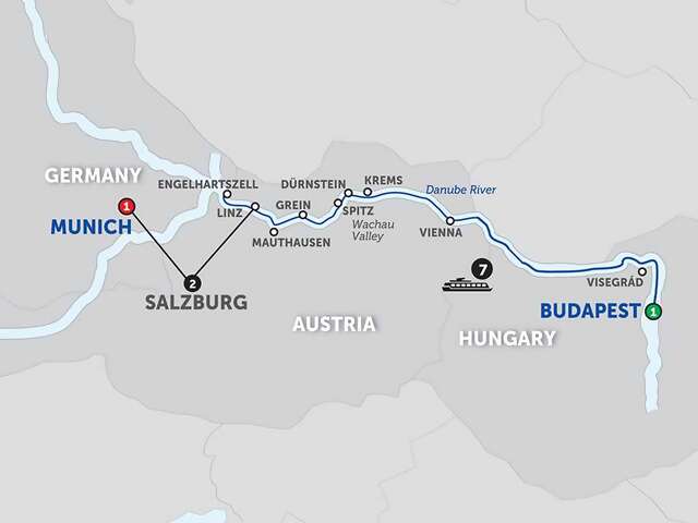 Active Discovery on the Danube with Salzburg – Westbound
