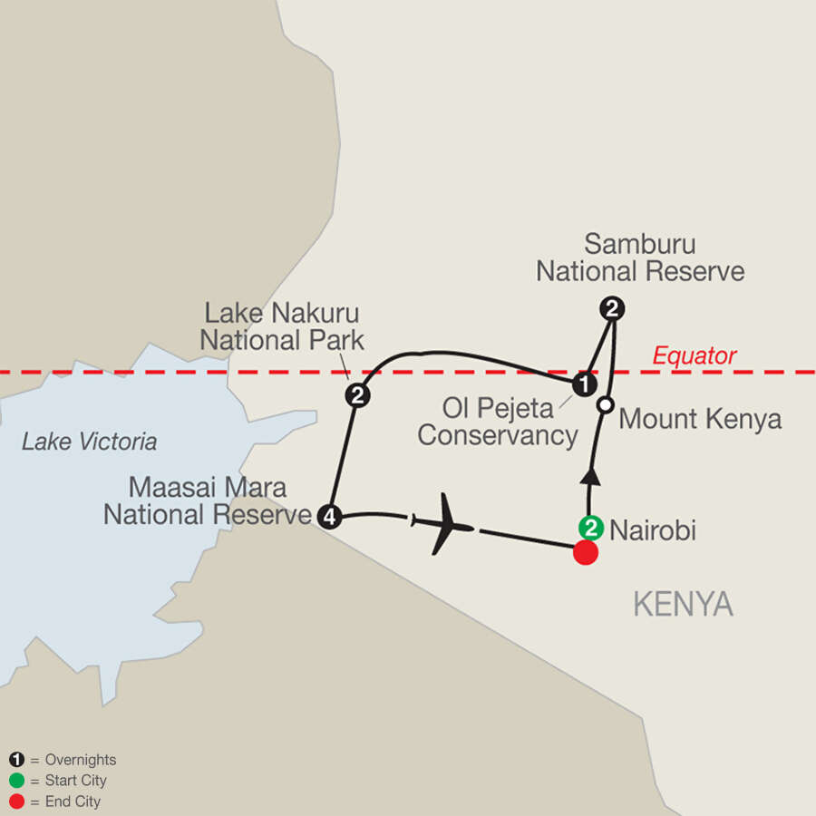 Kenya: A Classic Safari with Nairobi & Stay in Maasai Mara