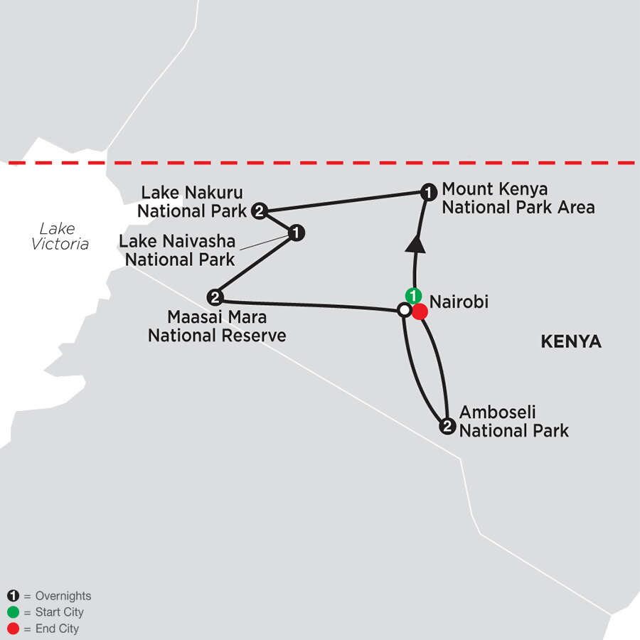 On Safari in Kenya with Amboseli