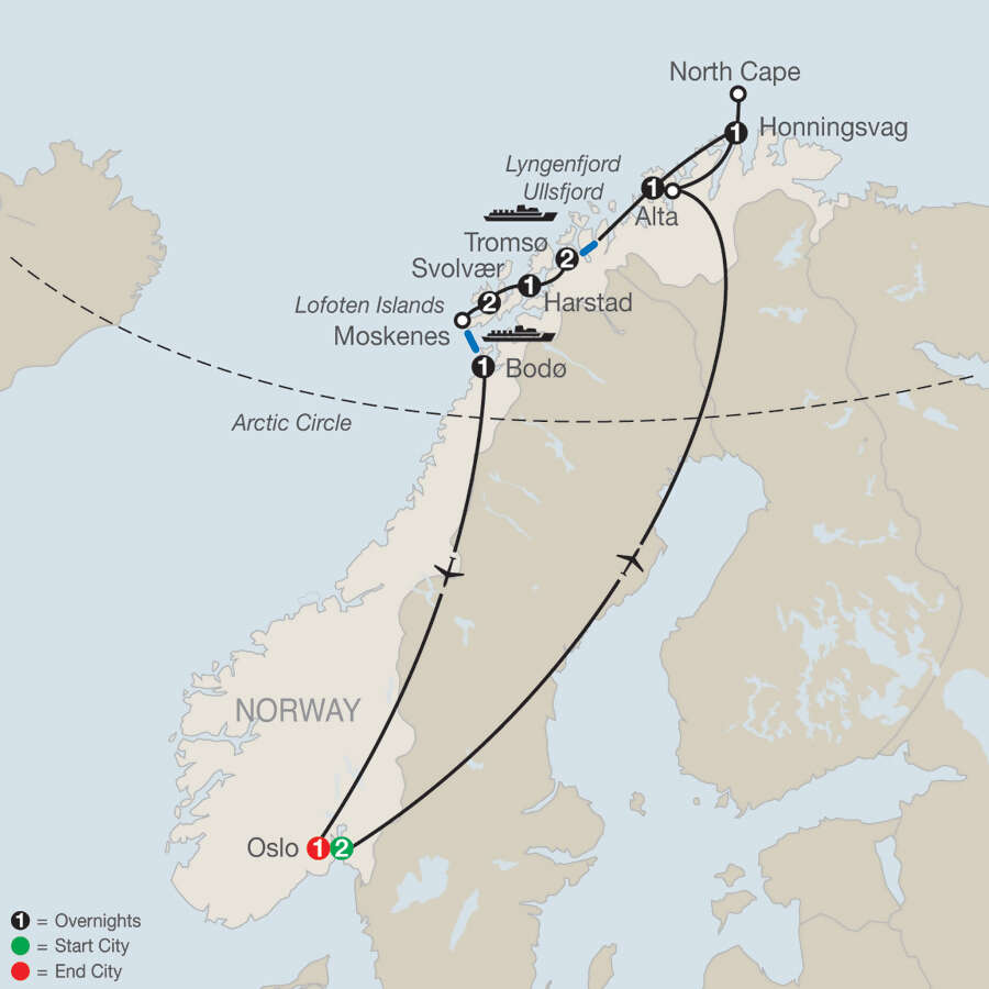 Land of the Midnight Sun & Lofoten Islands