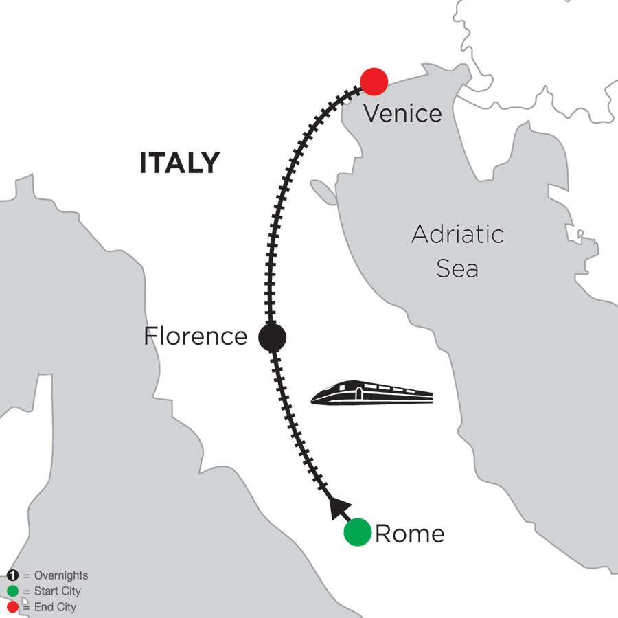 5 Nights Rome, 3 Nights Florence & 3 Nights Venice