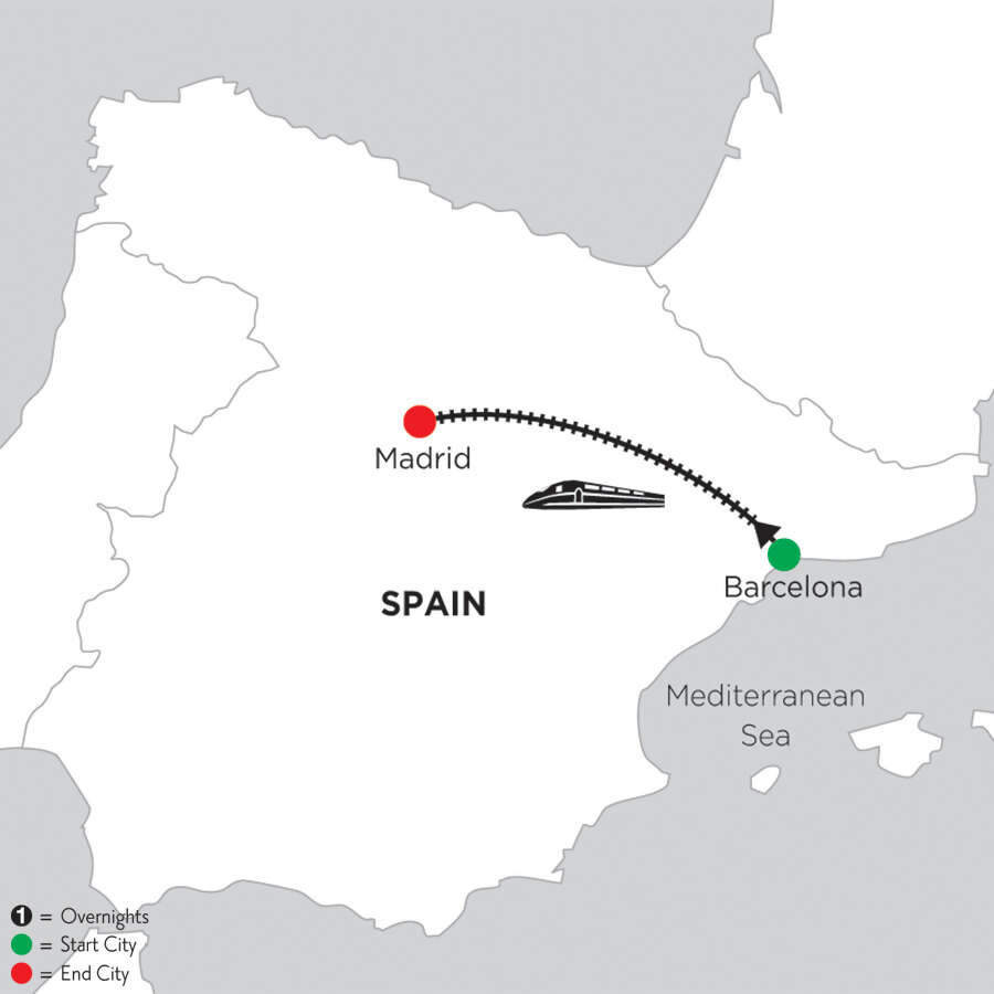 2 Nights Barcelona & 4 Nights Madrid