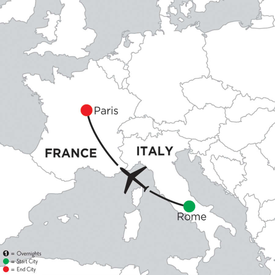 2 Nights Rome & 5 Nights Paris