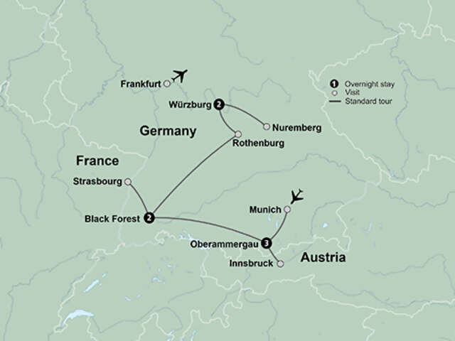 Classic Christmas Markets featuring markets in Innsbruck, Munich, Strasbourg, Nuremberg and Würzburg