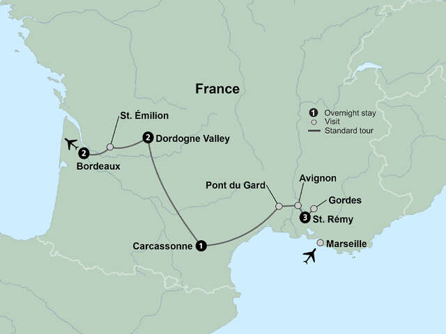 Journey through Southern France from Provence to Bordeaux