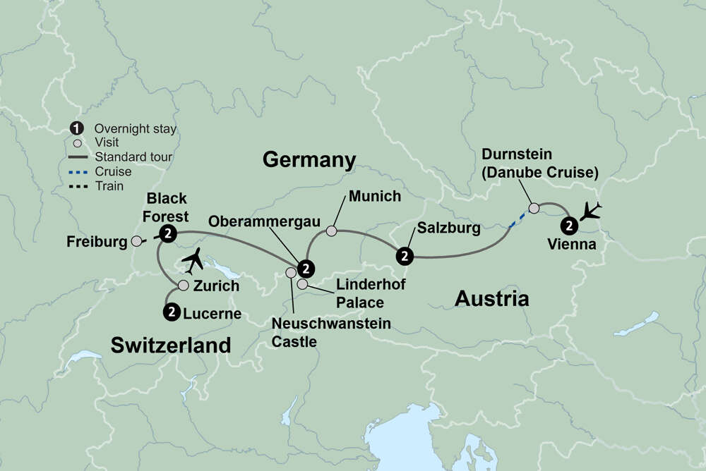 Exploring the Alpine Countries Austria - Germany - Switzerland
