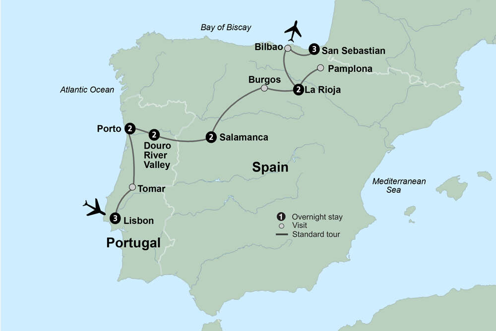 Flavors of Portugal & Spain featuring the Douro and Rioja Wine Regions