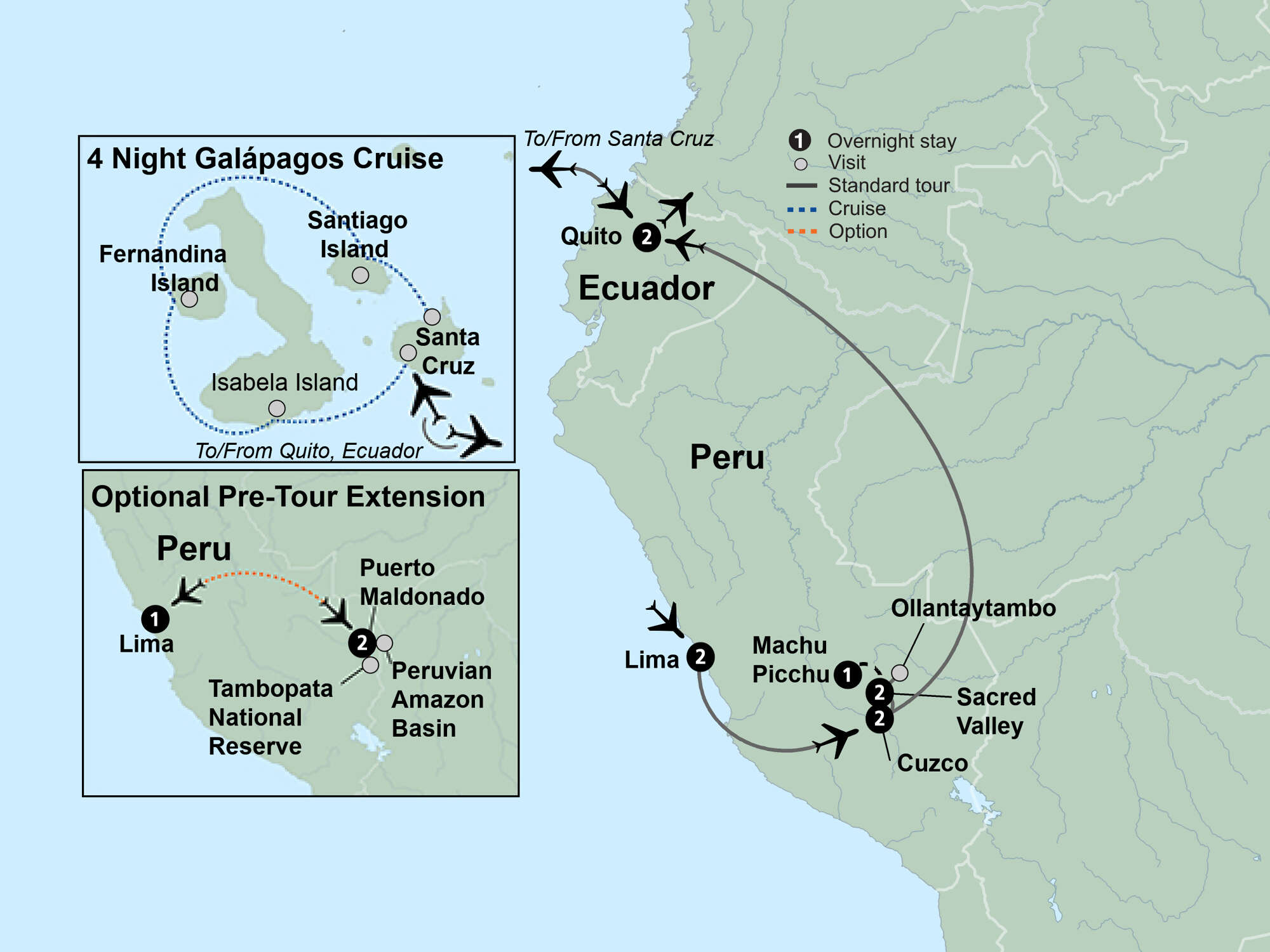 Machu Picchu & Galapagos Wonders featuring a 4-Night Cruise